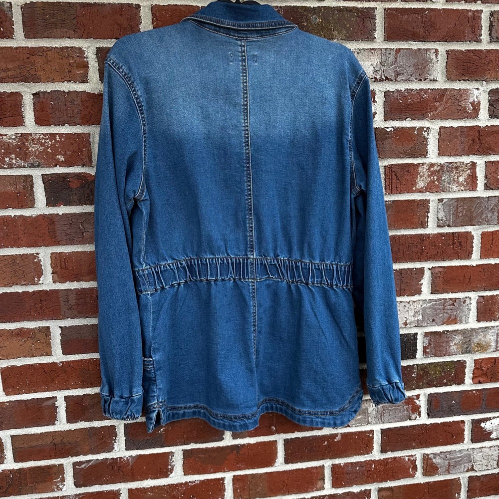 Knox Rose Blue Denim Zip-Front Jacket - Picture 5 of 12